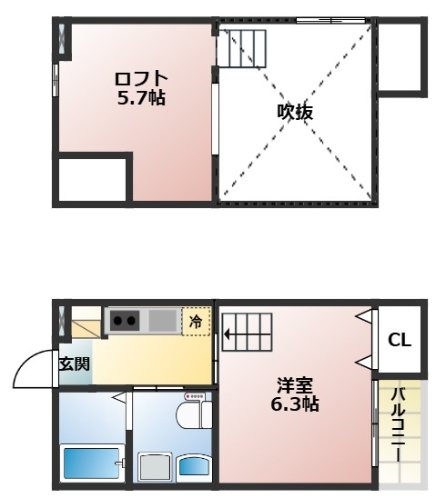 Kohimari志賀本通の間取り