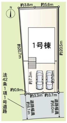 クレイドルガーデン小野市育ヶ丘町　第9の区画図
