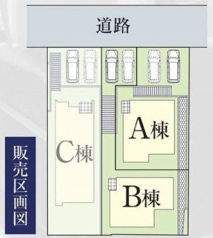 【横浜市磯子区洋光台6丁目16-26全3棟新築戸建て】★仲介手数料無料★（洋光台第四小学校・洋光台第二中学校）の区画図
