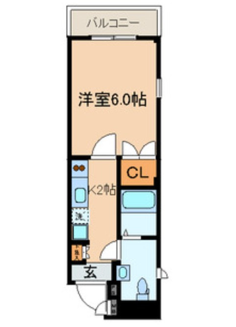 ラフィネ森下の間取り|間取りです。