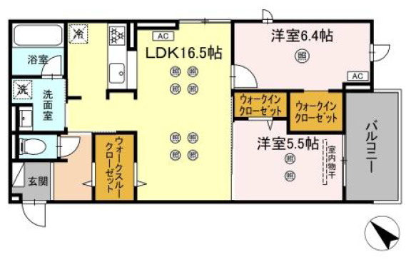 【間取り】 | Ｄ－ＲＯＯＭ東雲町