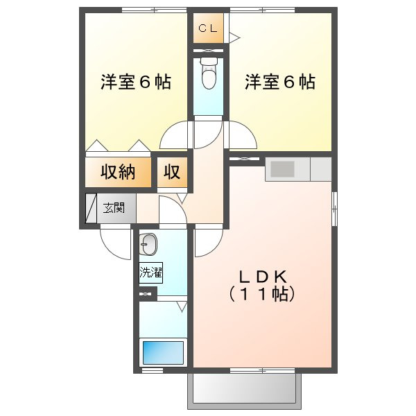 ソレイユの間取り