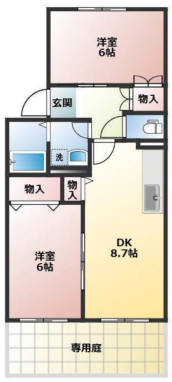 ハイカムール青山の間取り