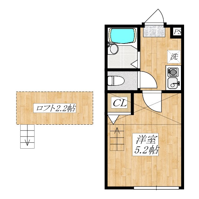 L.メゾン扇　B棟の間取り|間取りです☆
