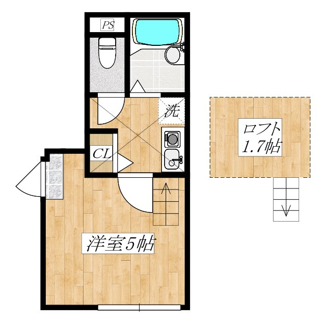 L.メゾン扇　B棟の間取り|間取りです☆