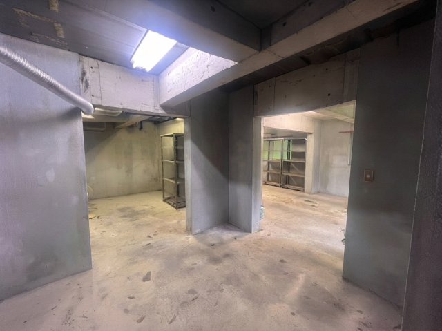 那須烏山市南大和久｜サウナとビルトインガレージのある、ミサワホーム施工の3階建て住宅の駐車場|1F駐車場兼倉庫