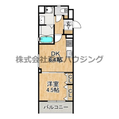 【間取り】 | 　ラモーナ雁屋西町