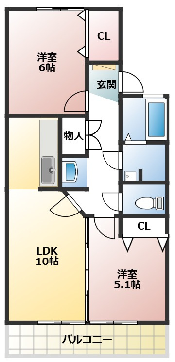 ピアコートの間取り