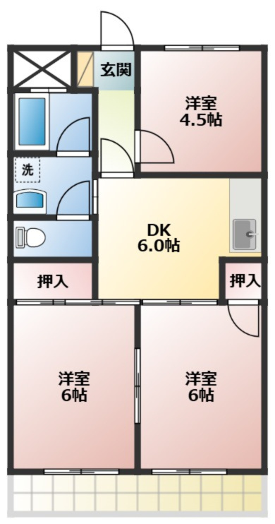 平安フジハイツの間取り