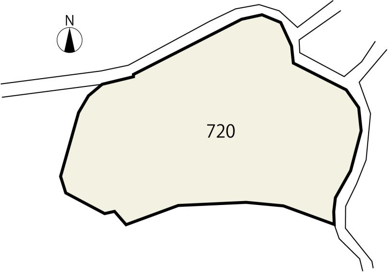富津市数馬　売地の土地図|■敷地面積：1424.00㎡（430.76坪）