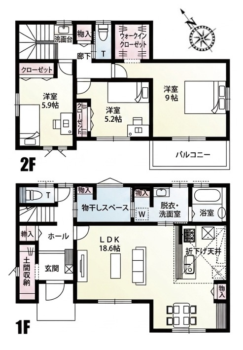 [新築住宅] 深谷市上野台 全3区画の間取り