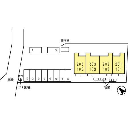 D-room下堀の区画図