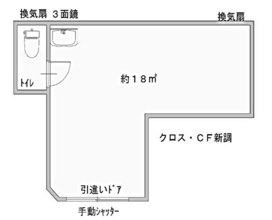 豊中市螢池北町３丁目の店舗事務所の間取り