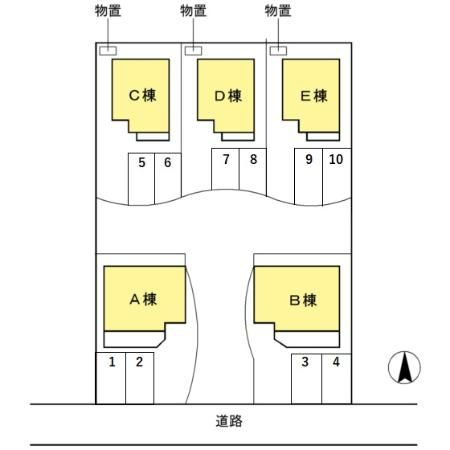 プレミアコート上袋　C棟の区画図