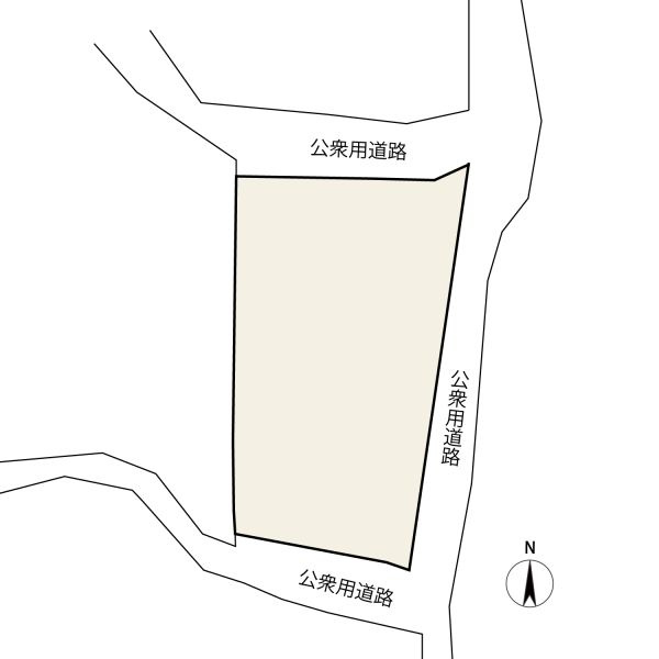 富津市数馬　売地の土地図|■敷地面積：624.00㎡（194.21坪）