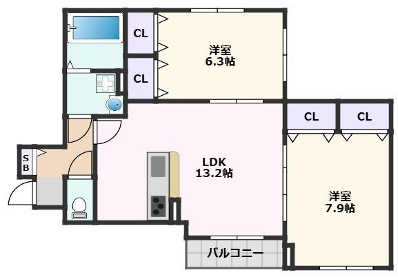 【間取り】 | ちさとVⅢ