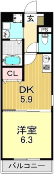 ソレイユ上町の間取り