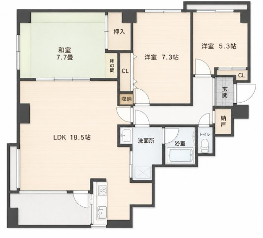 【間取り】 | リーベスト保土ヶ谷A棟　84㎡の圧倒的なゆとり/3LDKの柔軟な間取り/商業施設充実