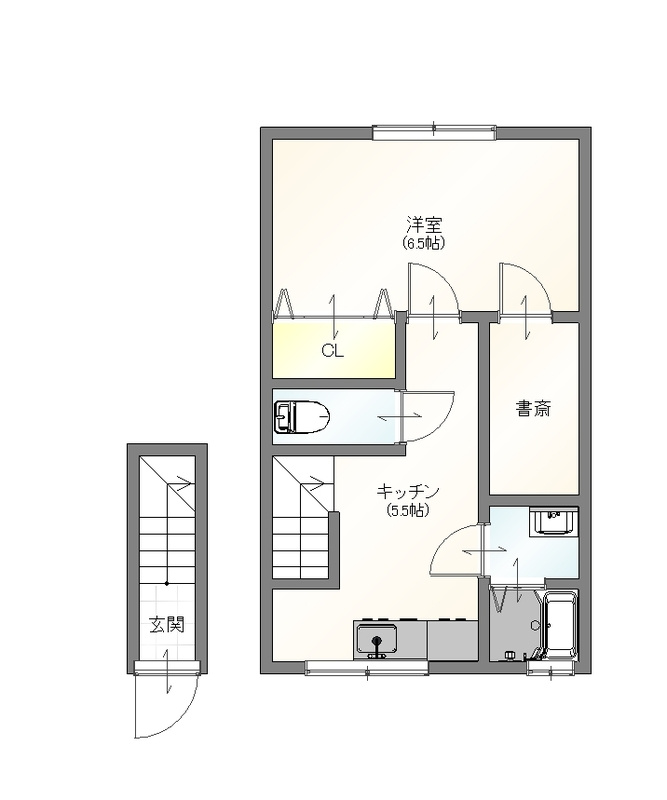 サンマリノ草野 Ａ棟の間取り