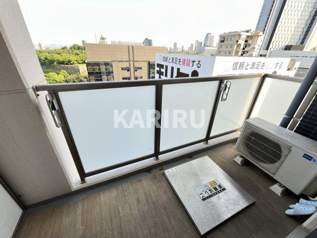 ラ・フォルム天満橋EASTのバルコニー