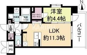 TOP COURT都島の間取り
