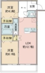 小平市学園東町のアパートの間取り