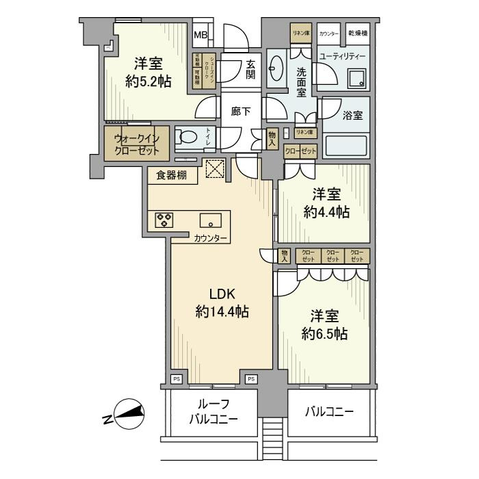 ブランズ牛込柳町の間取り