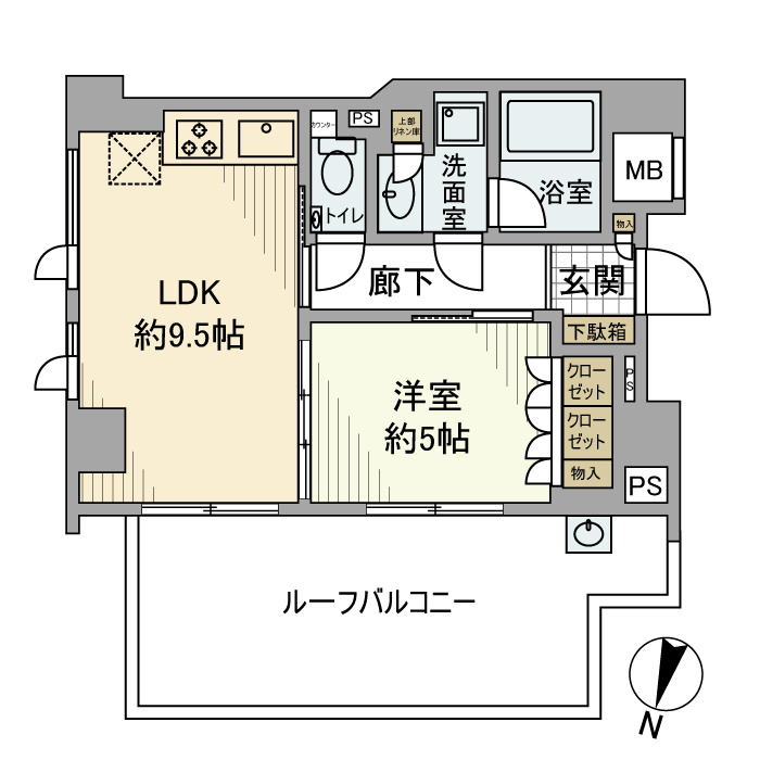 ディアナコート用賀翠景の間取り