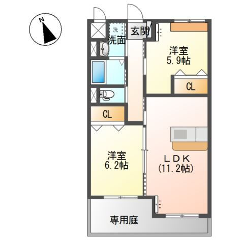 【間取り】 | 庵樹Ⅱ