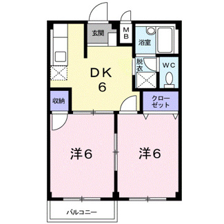 【間取り】 | エルディム飯島Ａ