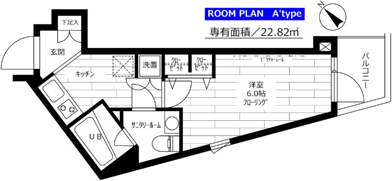 グランドコンシェルジュ用賀アジールコートの間取り