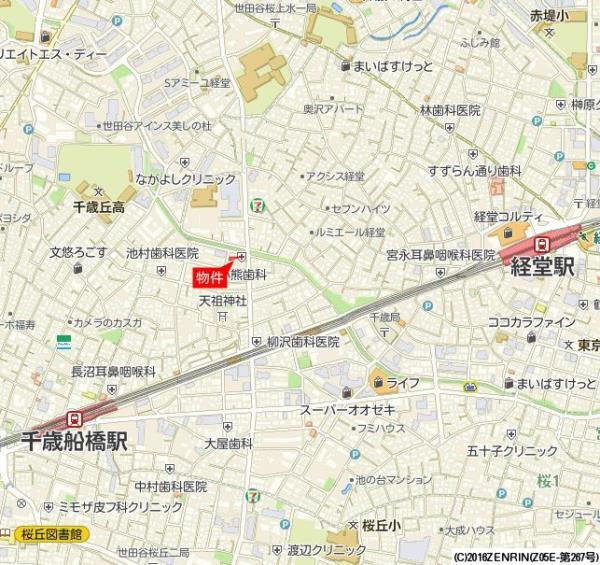 リヴィエラ経堂の地図