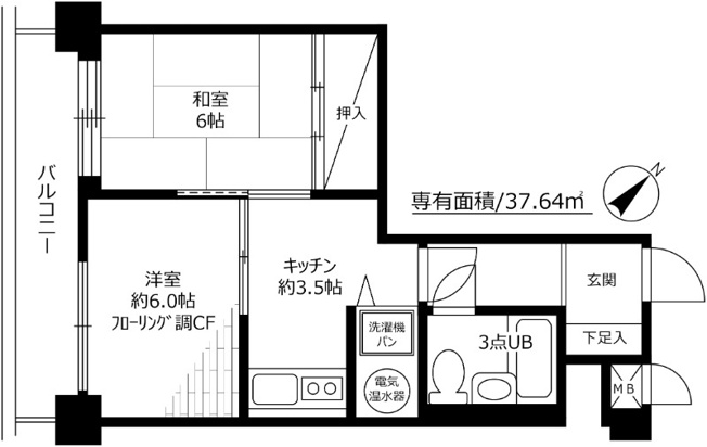 【間取り】 | ライオンズプラザ池袋