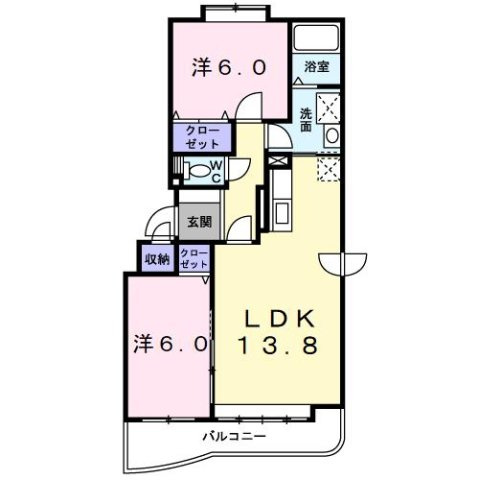 ラルゴプラジャ壱番館の間取り