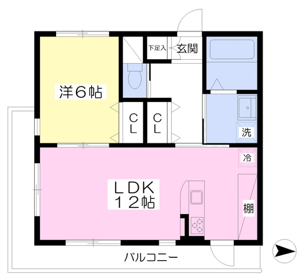 ★46.5平米・1LDK★