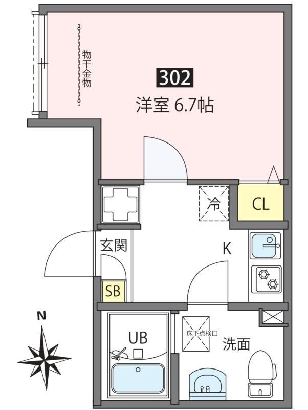 ANNEX三河島の間取り|間取り図