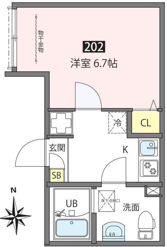 ANNEX三河島の間取り|間取り図