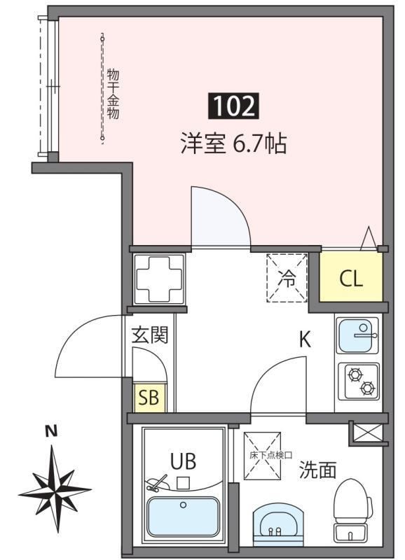 ANNEX三河島の間取り|間取り図