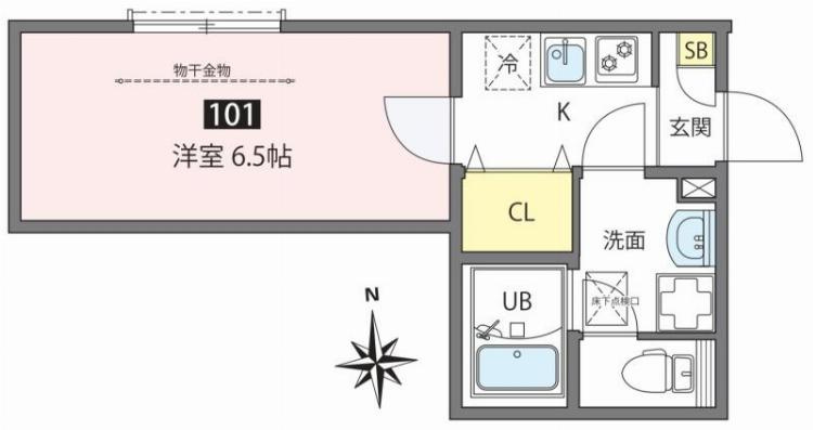 ANNEX三河島の間取り|間取り図
