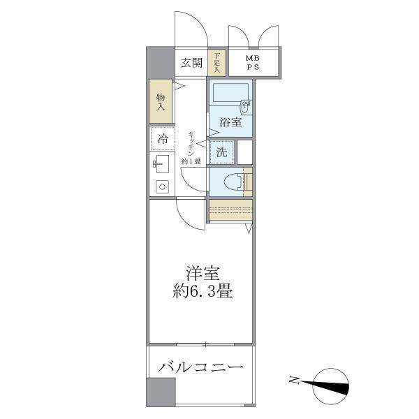 メインステージ赤坂ＩＩの間取り