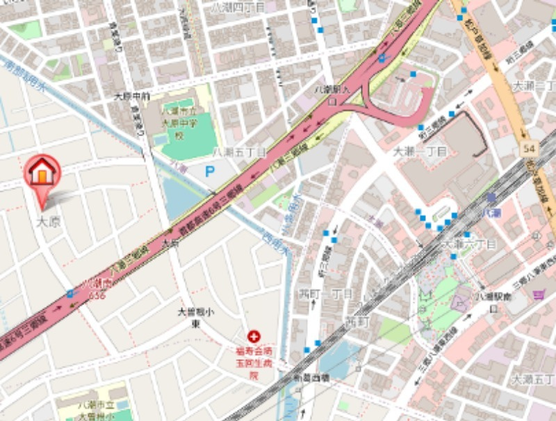 シーダーベルクＢの地図