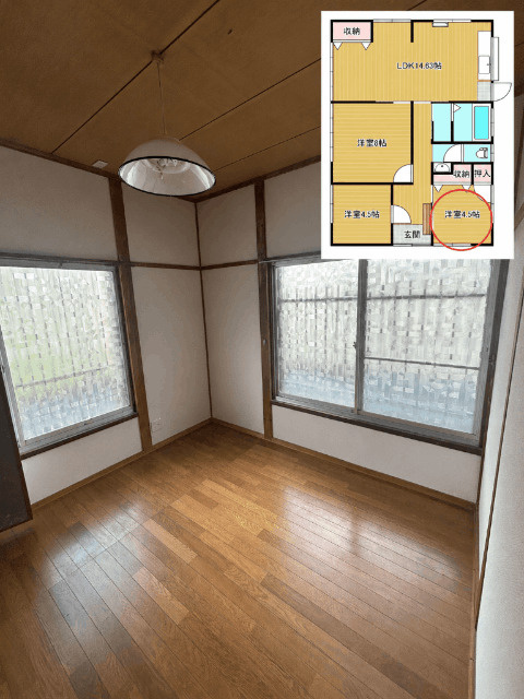 黒髪町平屋戸建の内装