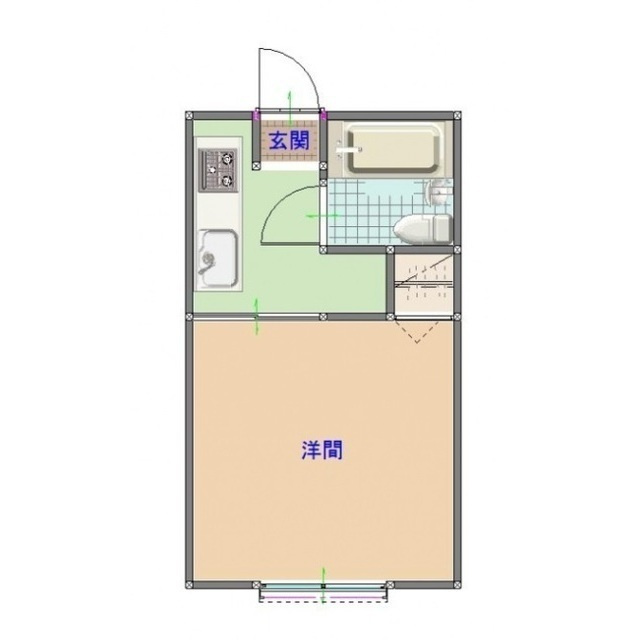ハイツＨＩＩＲＡＧＩの間取り
