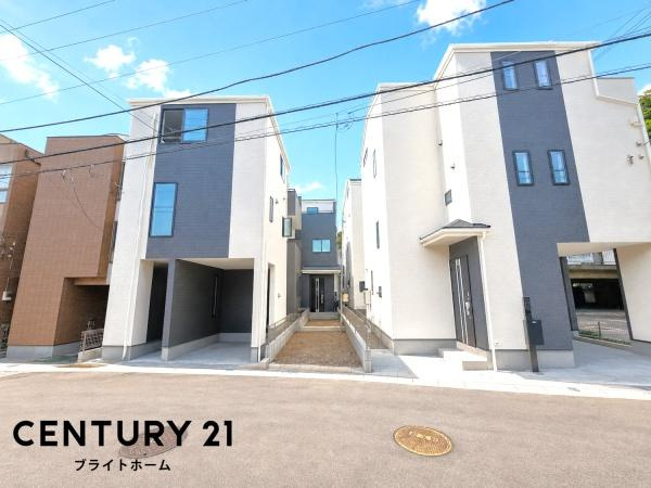 横浜市南区睦町２丁目の新築一戸建の外観|間もなく完成します！
室内も見学可能です。
お気軽にお問い合わせください。