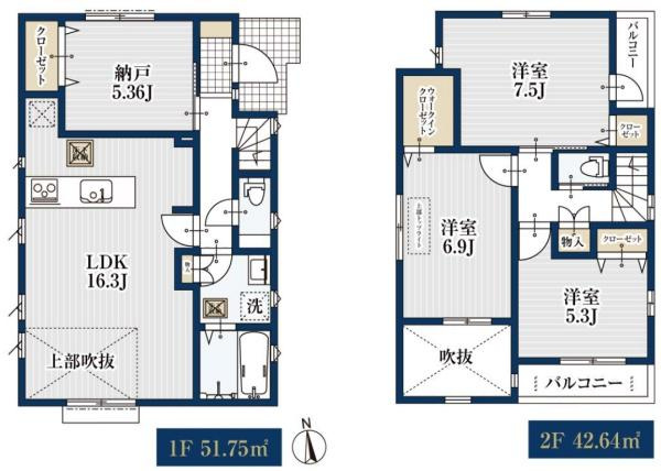 横浜市瀬谷区宮沢２丁目の新築一戸建の間取り|ゆとりのある4LDKの新築戸建です！
お気軽にお問い合わせください。