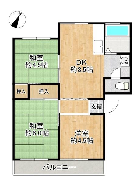 上高丸厚生年金住宅2号棟の画像