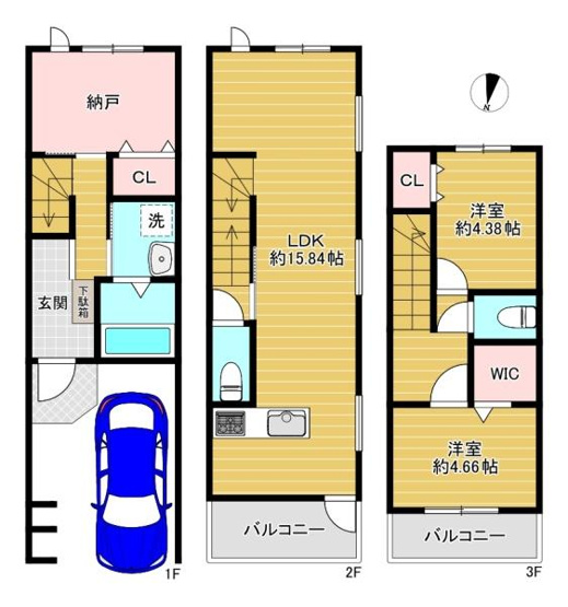 【間取り】 | 門真市柳町　新築戸建
