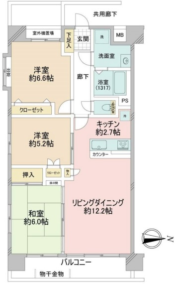 ドムール三ノ輪の間取り