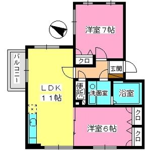 【間取り】 | クレール今町