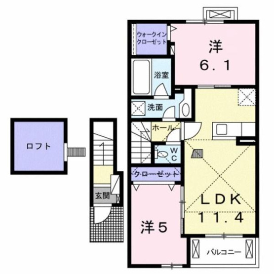 【間取り】 | ベラ・ルーチェＡ